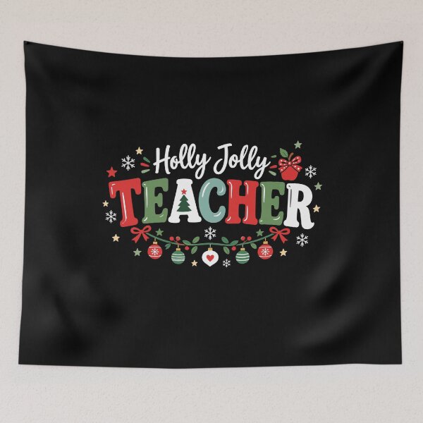 Item preview, Holly Jolly Teacher Christmas Shirt Cute Festive Holiday Teacher Design designed and sold by mraihan.