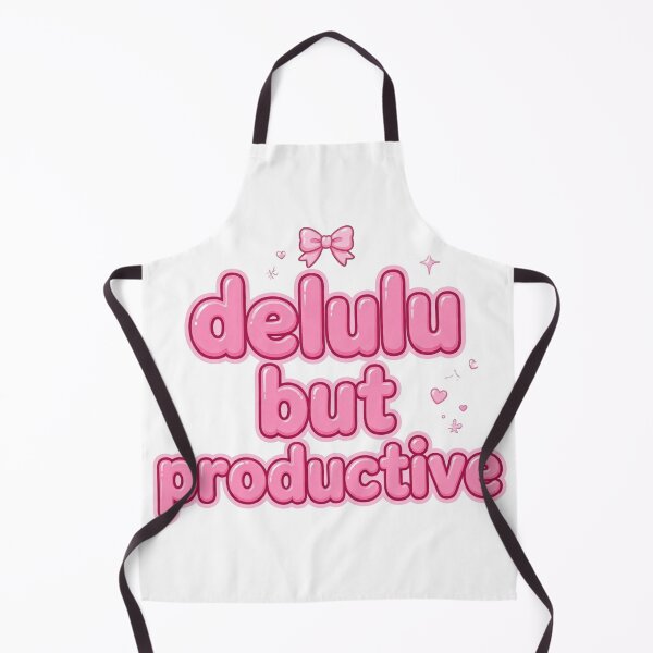 Item preview, Delulu But Productive Pink Bubble Text - Coquette Y2K Aesthetic Sticker designed and sold by StyxIND.