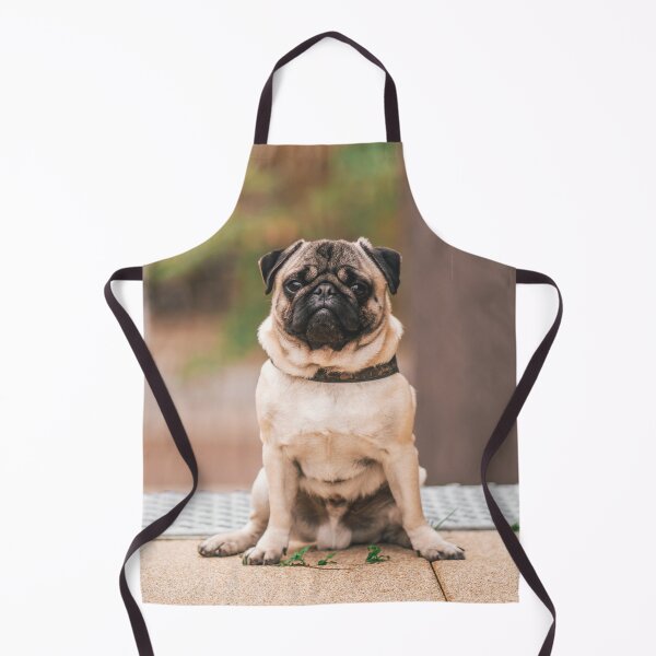 Item preview, Cute Fawn Pug Sitting Down Outside designed and sold by VanGaldo.