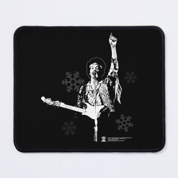 Item preview, Jimi Hendrix Black Snowflake Concert Design designed and sold by Erin Travis.