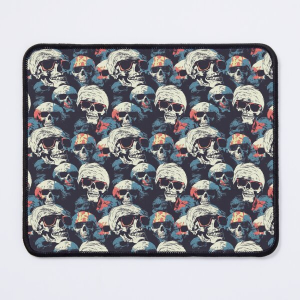Item preview, Retro Pop Art Skull Repeat Pattern Colorful Gothic Halloween Skeleton designed and sold by JRRTs.