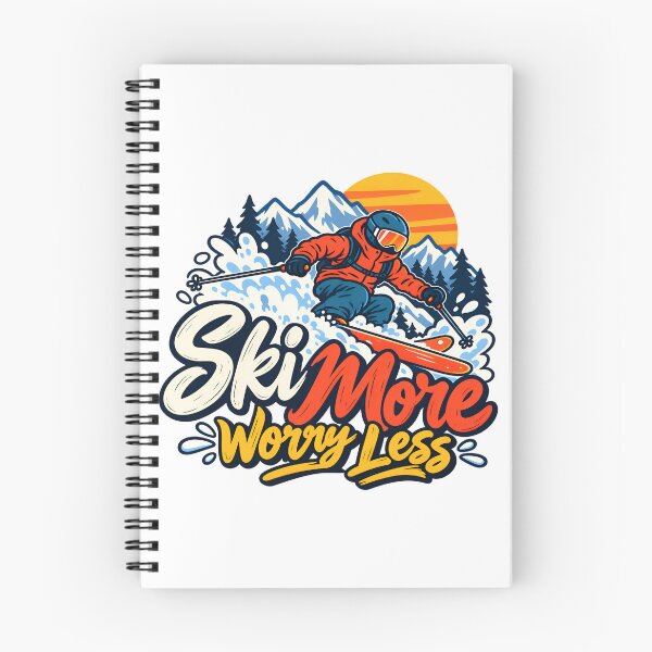 Item preview, Ski More Worry Less designed and sold by Imaginationbeyond.