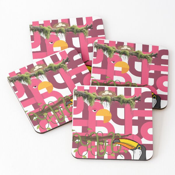 Item preview, Tropical Toucan Jungle – Colorful Exotic Bird Nature Design designed and sold by GoldenSparkleShop.