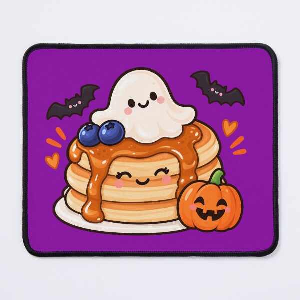 Item preview, Cute Halloween Pancakes with Ghost & Pumpkin – Kawaii Spooky Breakfast designed and sold by pincelycolores.