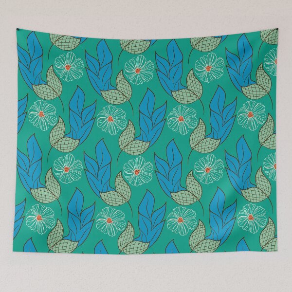 Item preview, Tropical Bloom Leaf Botanical Pattern designed and sold by Kraalikaa.