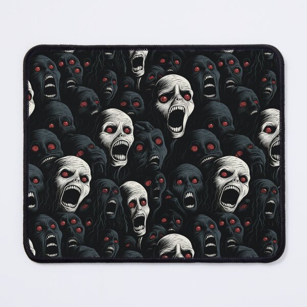 Item preview, Creepy Screaming Monster Faces Pattern Dark Gothic Halloween Horror designed and sold by JRRTs.