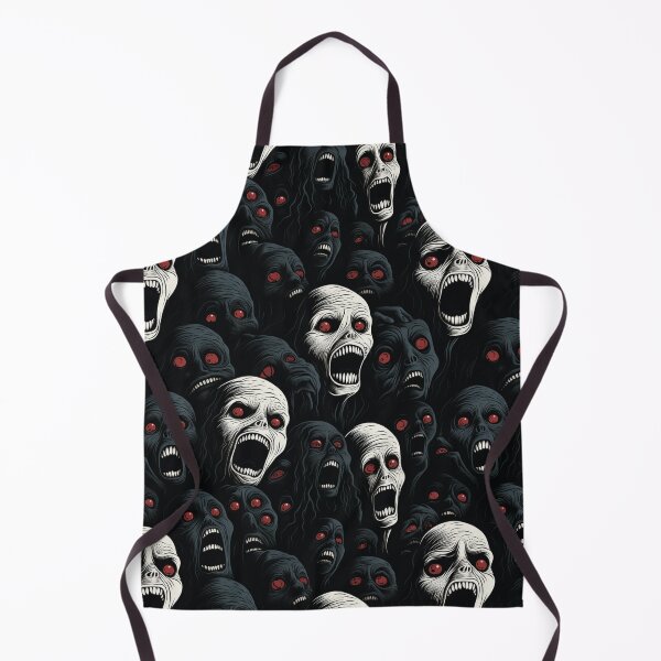 Item preview, Creepy Screaming Monster Faces Pattern Dark Gothic Halloween Horror designed and sold by JRRTs.