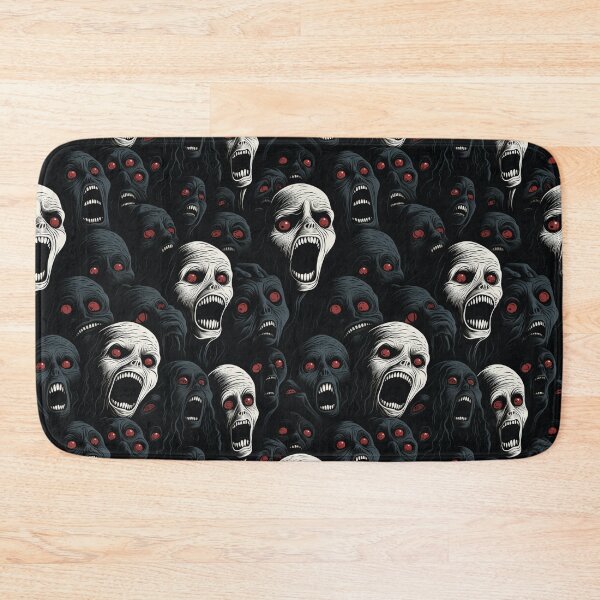 Item preview, Creepy Screaming Monster Faces Pattern Dark Gothic Halloween Horror designed and sold by JRRTs.