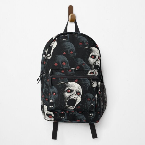 Item preview, Creepy Screaming Monster Faces Pattern Dark Gothic Halloween Horror designed and sold by JRRTs.
