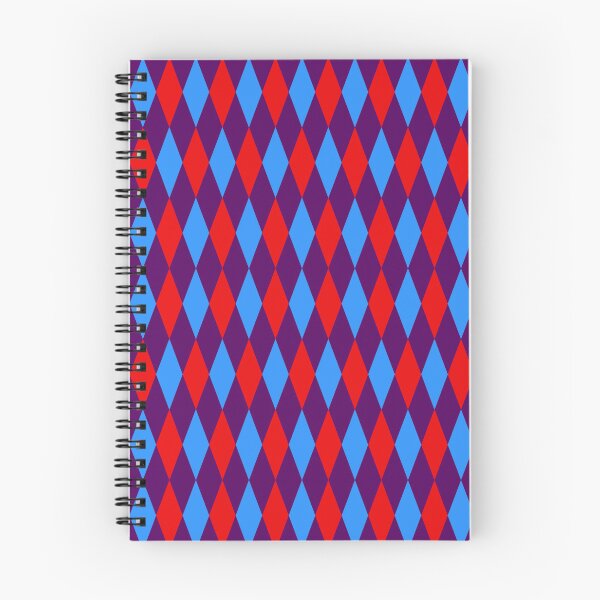 Item preview, Red Blue Purple Harlequin Diamonds Pattern   designed and sold by PatternTitan.