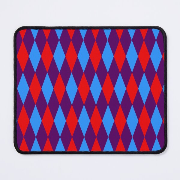 Item preview, Red Blue Purple Harlequin Diamonds Pattern designed and sold by PatternTitan.
