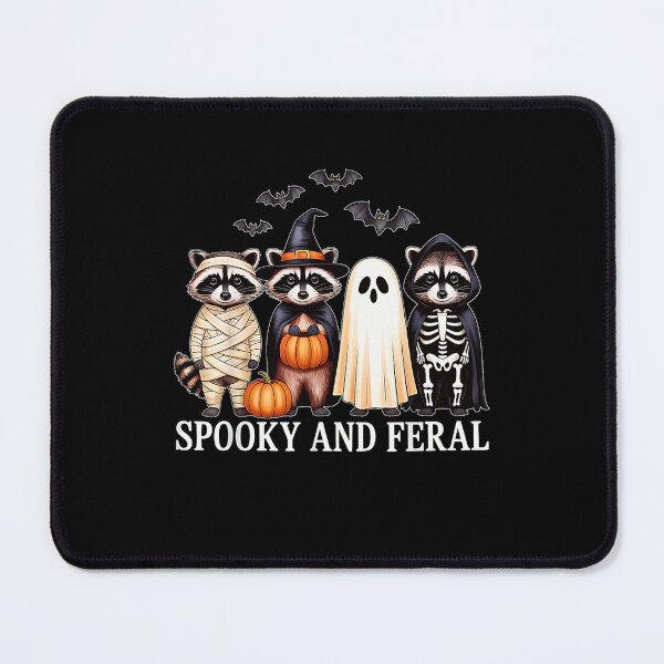Item preview, Spooky and Feral Raccoons Halloween Costume Lineup designed and sold by Byhergawaa.