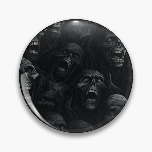 Item preview, Creepy Screaming Monster Faces Pattern Dark Gothic Halloween Horror designed and sold by JRRTs.