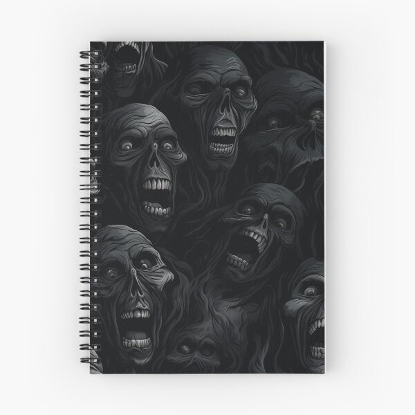 Item preview, Creepy Screaming Monster Faces Pattern Dark Gothic Halloween Horror designed and sold by JRRTs.