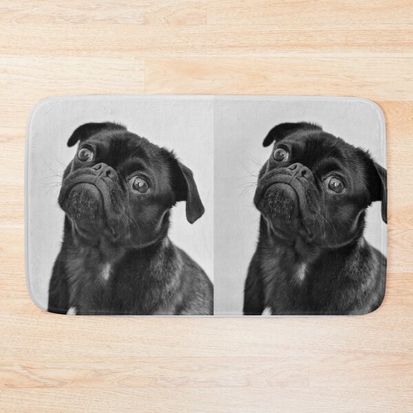 Item preview, Cute Black Pug Tilting Its Head designed and sold by VanGaldo.