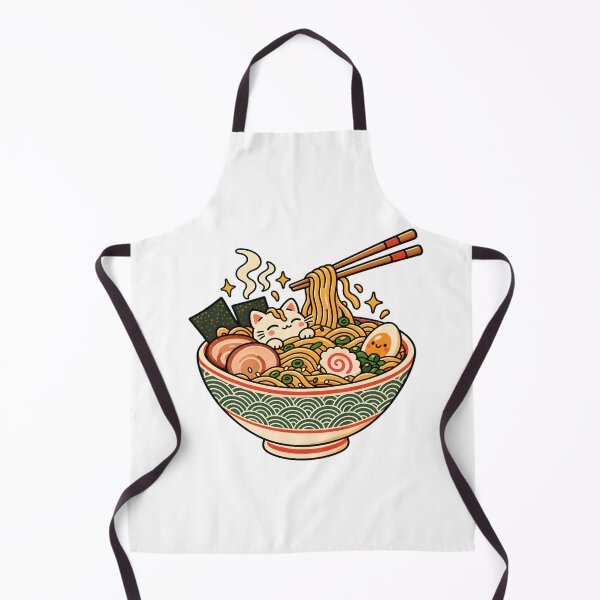 Item preview, Kawaii Cat Ramen Noodle Bowl designed and sold by Imaginationbeyond.