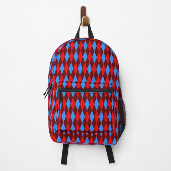 Item preview, Red Blue Maroon Harlequin Diamonds Pattern   designed and sold by PatternTitan.