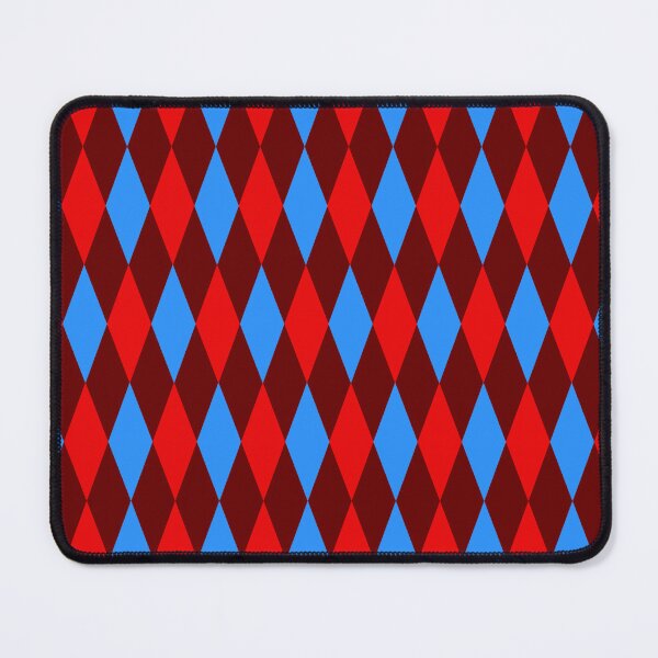 Item preview, Red Blue Maroon Harlequin Diamonds Pattern   designed and sold by PatternTitan.