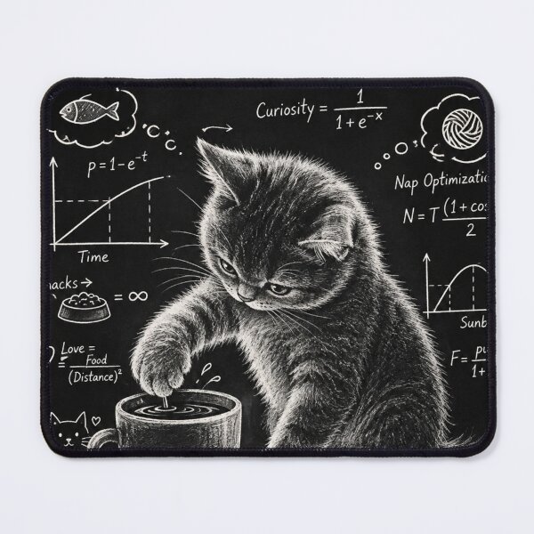 Item preview, What Cats Really Think | Funny Cat Science Math Nerd Gift designed and sold by AbstractAuraArt.