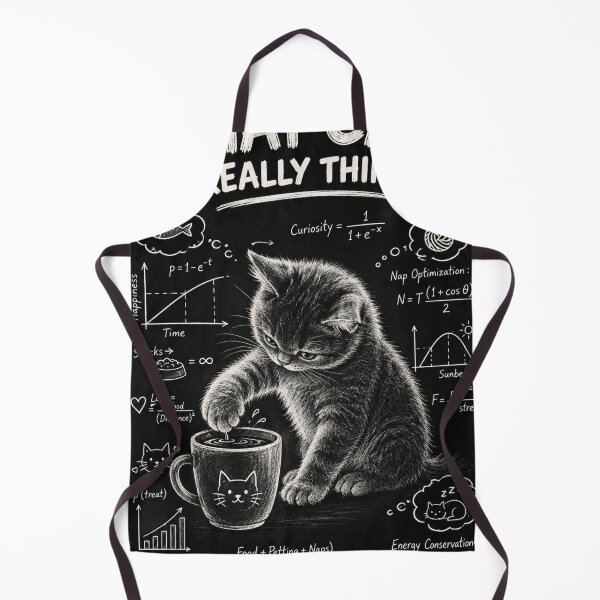 Item preview, What Cats Really Think | Funny Cat Science Math Nerd Gift designed and sold by AbstractAuraArt.