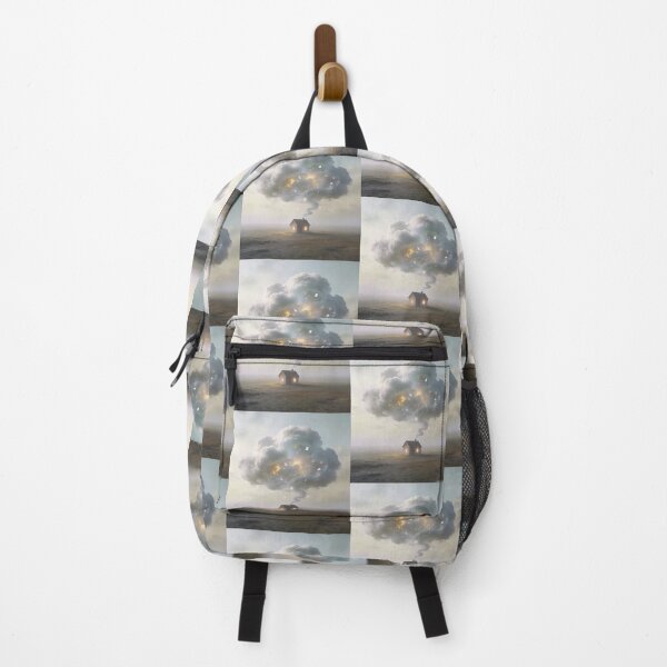 Item preview, Surreal Cozy House with Dreamy Thought Cloud Concept Ar designed and sold by OksArtStudio.