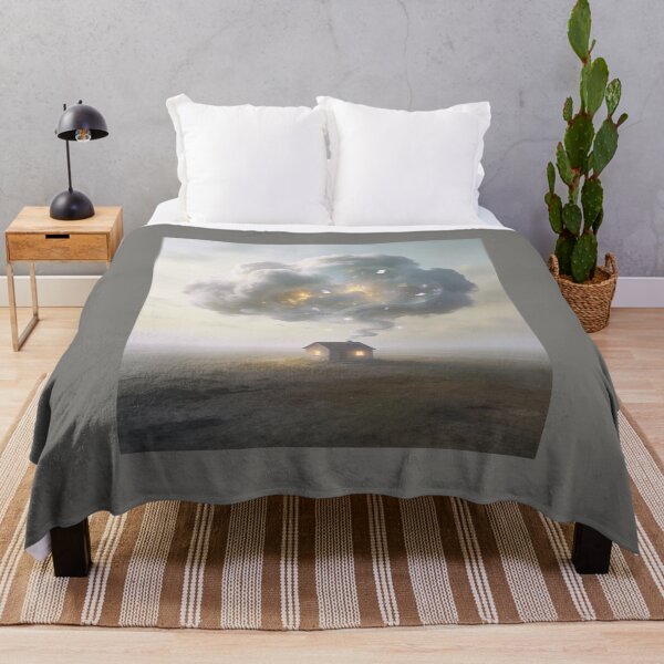 Item preview, Surreal Cozy House with Dreamy Thought Cloud Concept Ar designed and sold by OksArtStudio.