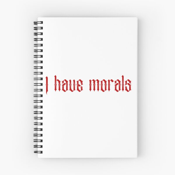 Item preview, I have morals- red designed and sold by SlimyFish.