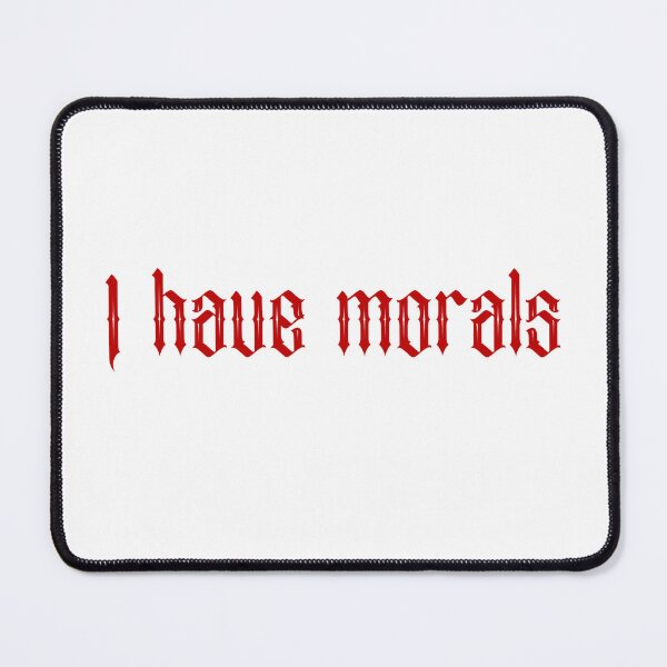 Item preview, I have morals- red designed and sold by SlimyFish.