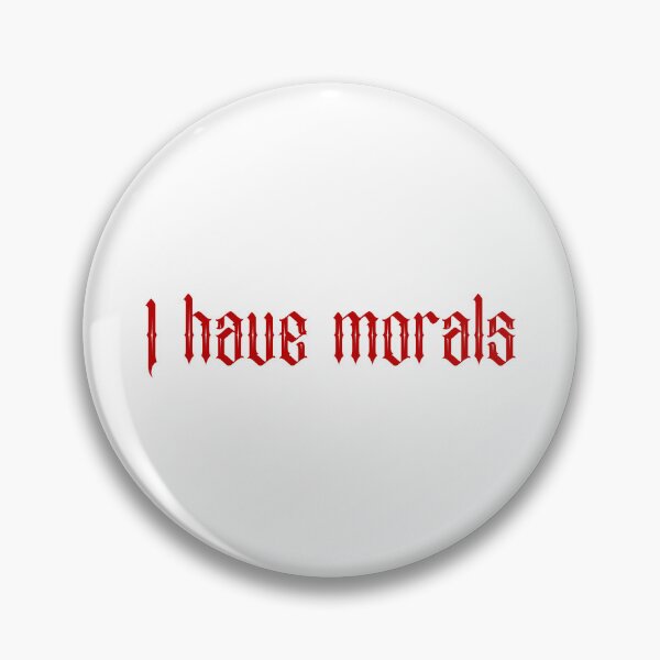 Item preview, I have morals- red designed and sold by SlimyFish.
