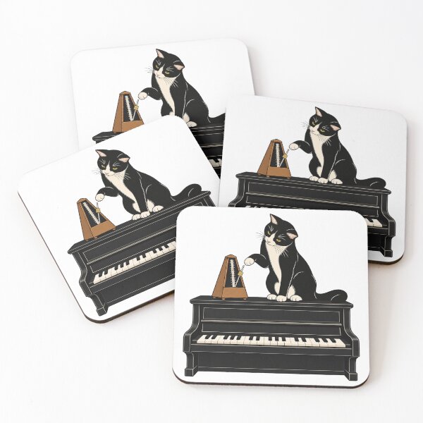 Item preview, Curious Piano Cat Listening to the Metronome designed and sold by ninov94.