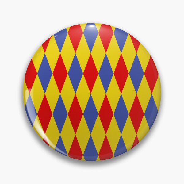 Item preview, Red Blue Yellow Harlequin Diamonds Pattern   designed and sold by PatternTitan.