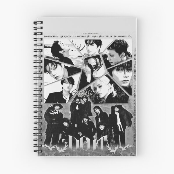 Item preview, Stray Kids This and THAT black and white kpop skz skzoo you make stray kids stay comeback bang chan lee know changbin hyunjin han felix seungmin IN world tour 5 star divine poster designed and sold by Kpop-Noona.