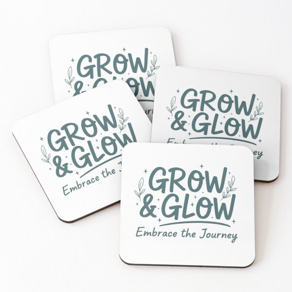 Item preview, Grow And Glow Embrace The Journey Botanical Hand Lettering Design designed and sold by cannsuh.