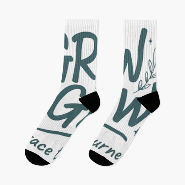 Item preview, Grow And Glow Embrace The Journey Botanical Hand Lettering Design designed and sold by cannsuh.