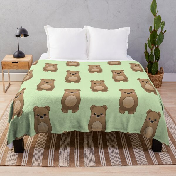 Item preview, Pattern of Cute Pastel Baby Bear - Kawaii Chibi illustration designed and sold by Agamaji.