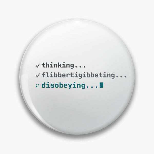 Item preview, Thinking Flibbertigibbeting Disobeying - AI Agent (Light Edition) designed and sold by DeepRootStudio.