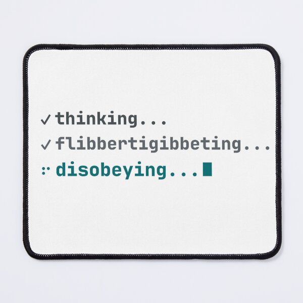 Item preview, Thinking Flibbertigibbeting Disobeying - AI Agent (Light Edition) designed and sold by DeepRootStudio.