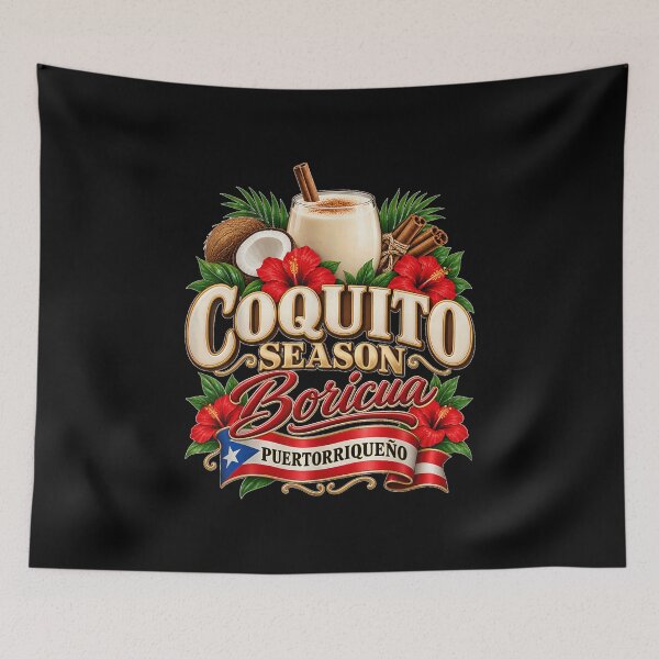 Item preview, Coquito Season Boricua Puertorriqueno Coconut Drink  designed and sold by Chaya Reid.