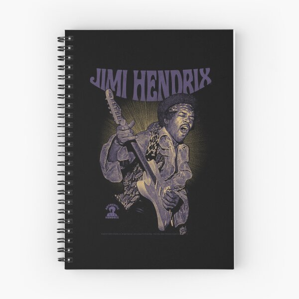Item preview, Retrato de Jimi Hendrix con guitarra morada y amarilla designed and sold by Erin Travis.