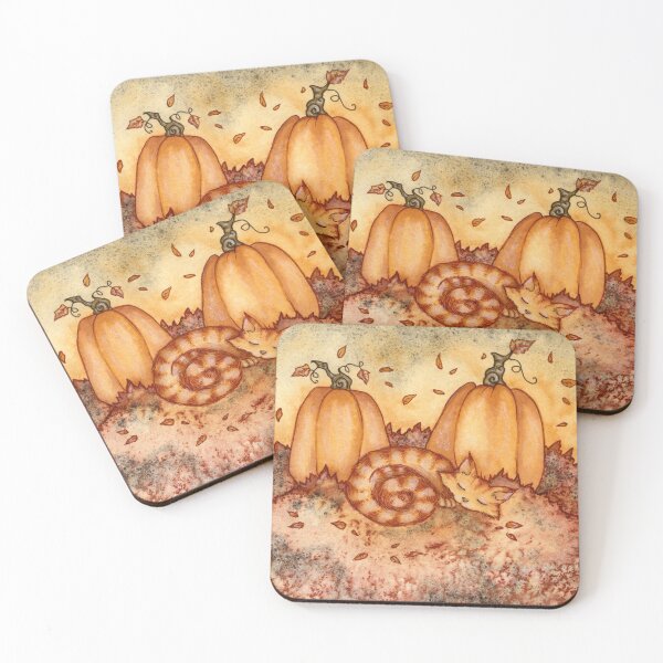 Item preview, Pumpkin Kitty designed and sold by AmyBrownArt.