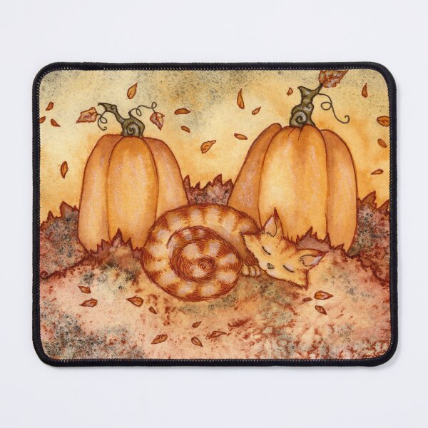 Item preview, Pumpkin Kitty designed and sold by AmyBrownArt.