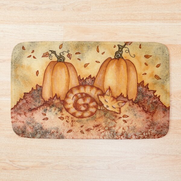 Item preview, Gatito Calabaza designed and sold by AmyBrownArt.