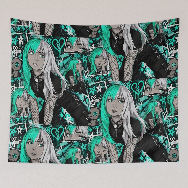 Item preview, Pretty Anime Girl designed and sold by NinaverseStudio.