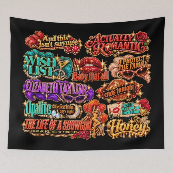 Item preview, Life of a Showgirl Sticker Pack - Lyrics and songs - 3D designed and sold by taylorvinyls.