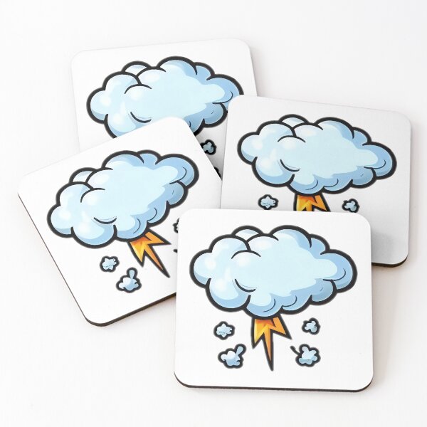 Item preview, Electric Sky Thundercloud Cartoon designed and sold by StickyGuys.