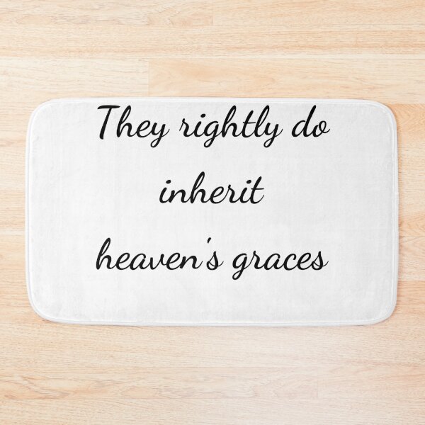 Item preview, “They rightly do inherit heaven’s graces” - handwriting black designed and sold by ariksworld.