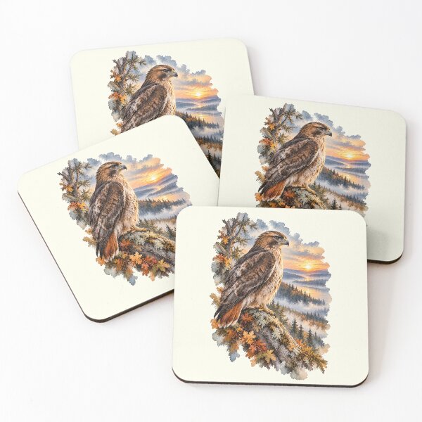 Item preview, Red-Tailed Hawk – Autumn Overlook designed and sold by SusanSweetArt.