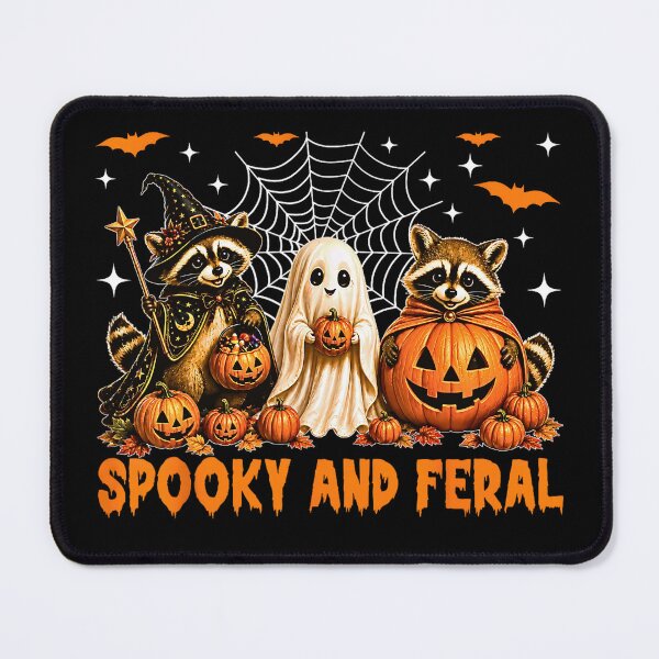 Item preview, Spooky and Feral Raccoons Halloween Costume Lineup designed and sold by Byhergawaa.