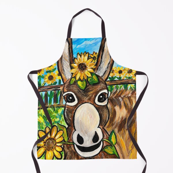 Item preview, Sunflower Donkey  designed and sold by Soulfeast-Art by Kathleen Busch .