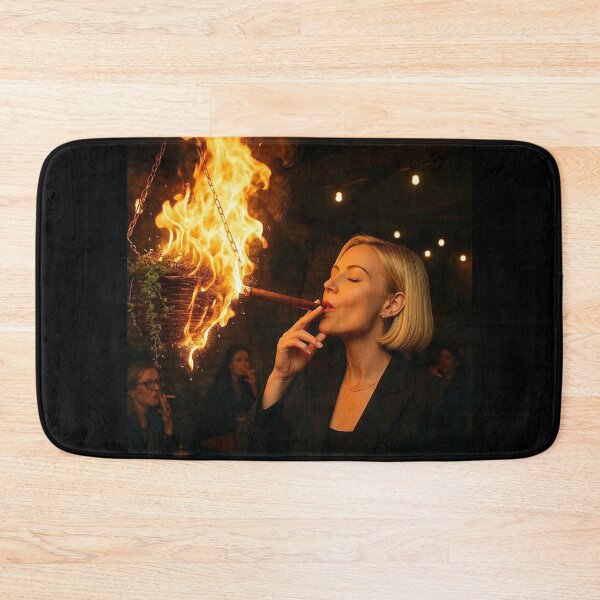 Item preview, Fire and Smoke Glamour Woman Bold Nightlife Portrait Design. designed and sold by Spark2Seduction.
